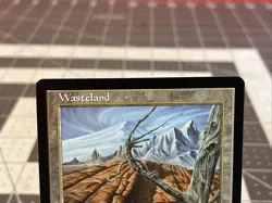 Vintage 1997 MTG Tempest Wasteland Card NM - Image 5