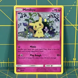 Mimikyu Promo SM163 Team Up Blister Pokemon Card Sun & Moon Holo - Image 1