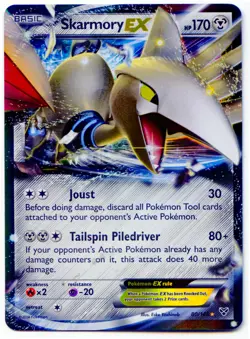 Skarmory EX 80/146 Holo Ultra Rare XY Base Set Pokemon Card NM - Image 1