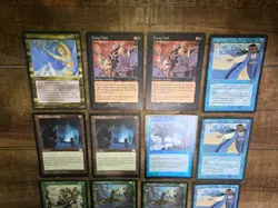Magic the Gathering lot Black/Blue/Green. 12 Cards NM LP - Image 3