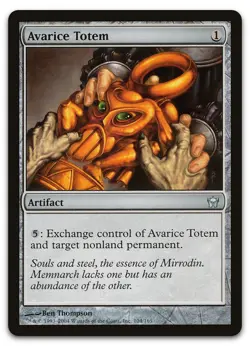 Avarice Totem #104 (LP) Fifth Dawn 5DN Magic MTG - Image 1
