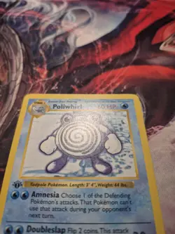 Poliwhirl 38/102 - Base Set 1st Edition Shadowless Uncommon WOTC Pokemon MP - Image 2