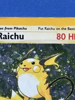 Pokemon TCG - 1999 Base Set 2 - RAICHU Holo # 16 /130 - Rare Card - HP - Image 3