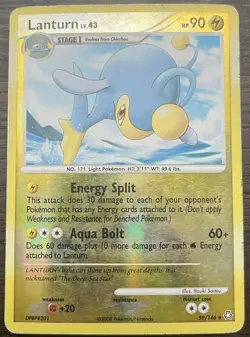 Lanturn 59/146 Pokemon TCG Diamond & Pearl Legends Awakened Reverse Holo HP - Image 1