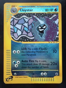 Pokemon Cloyster 42/165 Expedition Rare Reverse Holo WOTC (MP+) - Image 1