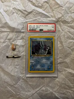 Pokemon Neo Revelation #14 Suicune Holo 1st Edition 2001 PSA 7 - Image 1
