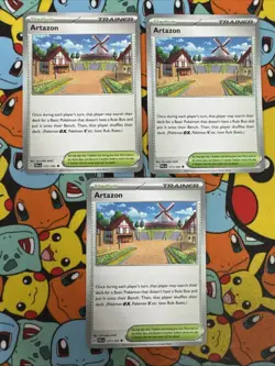 [Playset] Pokemon Scarlet & Violet [sv02] Paldea Evolved 3x 171/198 Artazon x3 - Image 1