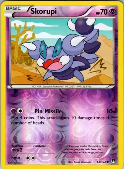Skorupi 53/122 XY - BREAKpoint Pokemon TCG LP-NM - Image 1