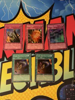 Lot of 5 Yugioh Cards Mixed - 1996 - Image 1