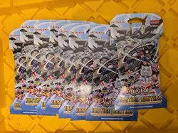 Lot of (8) Yu-Gi-Oh Justice Hunters Sleeved Booster Pack English 1st Edition NEW - Image 1