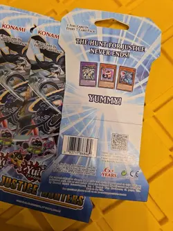 Lot of (8) Yu-Gi-Oh Justice Hunters Sleeved Booster Pack English 1st Edition NEW - Image 3