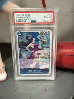 2023 One Piece Boa Hancock rare JUDGE Promo PSA 10 OP02-059 Card Foil - Image 1