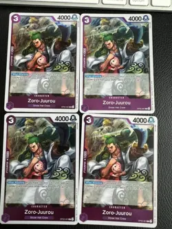 One Piece TCG X4 Zoro-Juurou (OP05-067) Awakening Of A New Era Eng Playset - Image 1