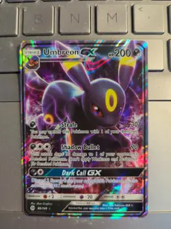 Pokemon TCG Umbreon GX 80/149 Ultra Rare Sun & Moon Base Set Card - Image 1