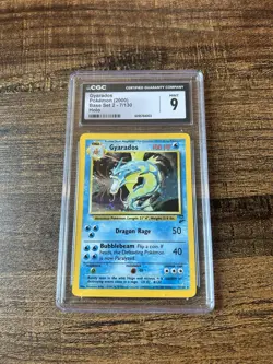 CGC 9 MINT Gyarados 2000 Base Set 2 7/130 Holo Pokemon Card - Image 1