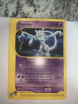 Pokemon Mewtwo 056/165 Expedition Base Set Rare 70 HP Basic Card English 2002 - Image 4