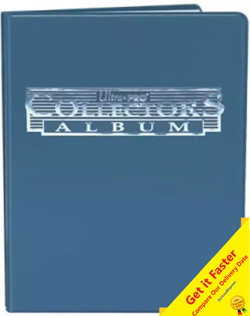 Ultra Pro Collectors Album Blue 4 Pocket Portfolio With 10 Pages Holds 80 Cards - Image 1