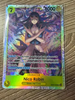 Nico Robin EB03-055 SR Super Rare Extra Booster Heroines Edition One Piece Card - Image 1