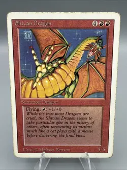 MTG - Revised- Shivan Dragon - Rare - Image 1