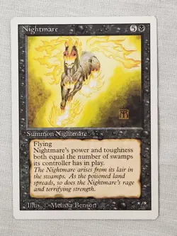 NM Nightmare Revised Mtg Magic the Gathering - Image 1