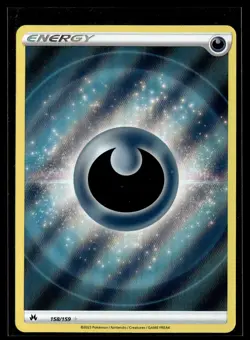 Pokemon TCG Crown Zenith #158/159 Darkness Energy (Texture Full Art) - Image 1