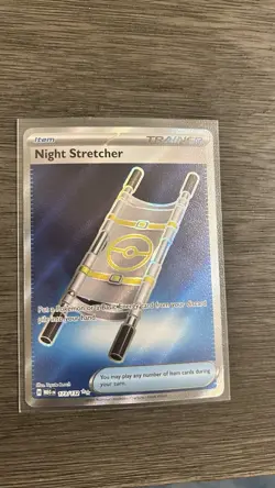 Pokemon Night Stretcher 173/132 Me01: Mega Evolution Trainer Ultra Rare Holo - Image 1