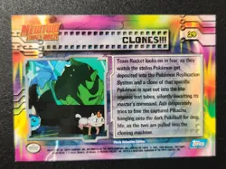 Pokemon # 29 Clones Topps Blue Lable Mewtwo Strikes Back - Image 2