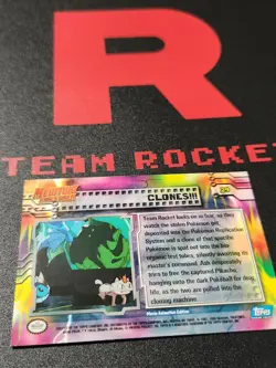 Pokemon # 29 Clones Topps Blue Lable Mewtwo Strikes Back - Image 4