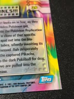 Pokemon # 29 Clones Topps Blue Lable Mewtwo Strikes Back - Image 5