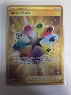2020 Turbo Patch 200/189 - Secret Rare - Darkness Ablaze Pokemon - Image 1