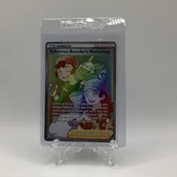 Pokemon Breeder's Nurturing (Secret) 195/189 Swsh03: Darkness Ablaze Holo - NM - Image 1