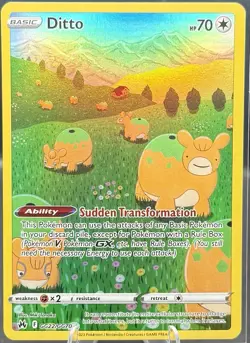 Pokemon TCG Ditto GG22/GG70 Full Art Ultra Rare Crown Zenith - Image 1
