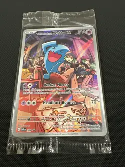 Pokemon TCG Destined Rivals - Team Rockets Wobbuffet Promo Card 203 SEALED - Image 1