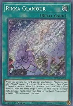 *** RIKKA GLAMOUR *** SECRET RARE SESL-EN023 1ST EDITION MINT/NM YUGIOH! - Image 1