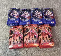 One Piece (Lot Of 75) 40 OP-14 & 35 EB-03 Heroines Sleeved Booster Packs English - Image 1