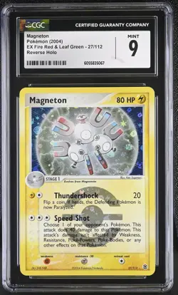 CGC 9 Magneton EX Fire Red & Leaf Green 27/112 Reverse Holo Pokemon Card - Image 1