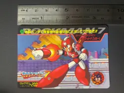 Super Mega Man 34 Mega Man Rock Man 7 Card Bandai 1995 Japanese - Image 2