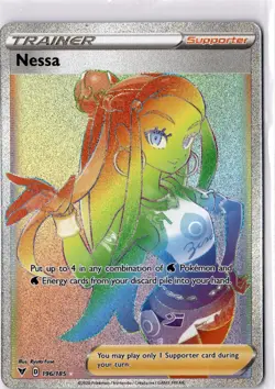 Nessa (Secret) - 196/185 - NM Vivid Voltage Secret Rare Pokemon TCG Card - Image 1