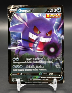 Pokemon TCG Gengar V 156/264 Fusion Strike Ultra Rare Holo Single Strike Card - Image 1