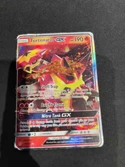 Turtonator GX - 18/145 - Pokemon Guardians Rising Sun & Moon Ultra Rare Card MP - Image 1