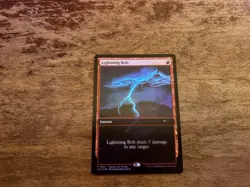 MTG Lightning Bolt FOIL Secret Lair Promo 901 Christopher Rush NM - Image 1