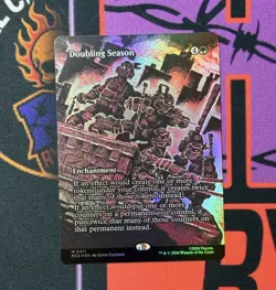 MTG: TMNT Doubling Season (Borderless Foil) Teenage Mutant Ninja Turtles 0011 - Image 1