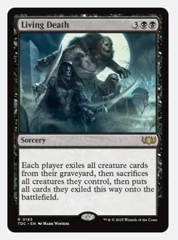 Living Death | TDC Tarkir Dragonstorm | Black Mass Reanimate | Rare | NEW NM - Image 1