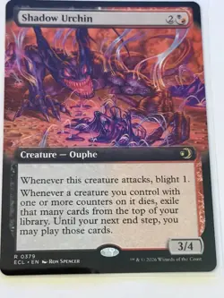 Shadow Urchin Extended Art Lorwyn Eclipsed 379 - Image 1