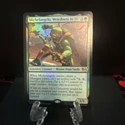 Michelangelo, Weirdness to 11 - Foil R MTG Teenage Mutant Ninja Turtles M/NM, - Image 1