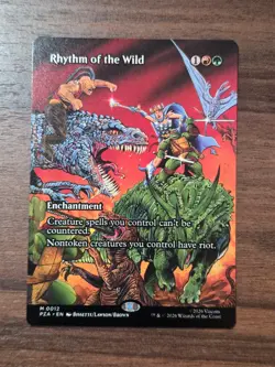 Rhythm of the Wild (Borderless) - 0012 - Regular- PZA - TMNT - NM - Ships now! - Image 1