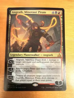 Angrath, Minotaur Pirate Rivals of Ixalan MTG Foil Lightly Played - Image 1