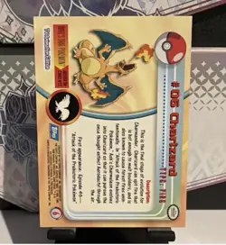 Charizard #6 Pokemon Topps TV Animation Series Edition Non Holo - NM - Image 2