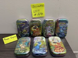 Pokemon TCG Prismatic Evolutions Sealed Mini Tins - LOT OF 7 SEALED ✅ - Image 1