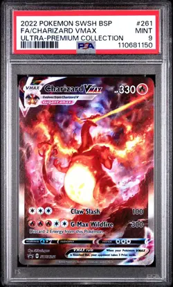 Pokemon TCG Charizard VMAX SWSH261 Black Star Promo PSA 9 - Image 1